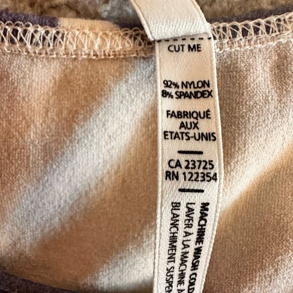 Babaton Tank Top Cow Print Sleeveless White Purple Aritzia - Picture 13 of 16